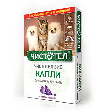 Купить Чистотел Био Капли от блох и клещей с лавандой для кошек и мелких собак 1 пипетка (вет) цена