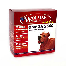 Купить Wolmar Winsome Pro Bio Omega 2500 Синергетический комплекс для крупных пород собак 200шт цена