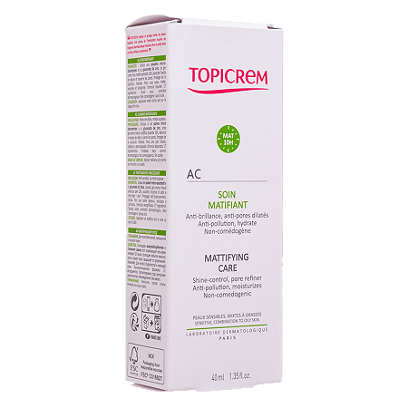 Топикрем AC Матирующий уход 40 мл 1 шт