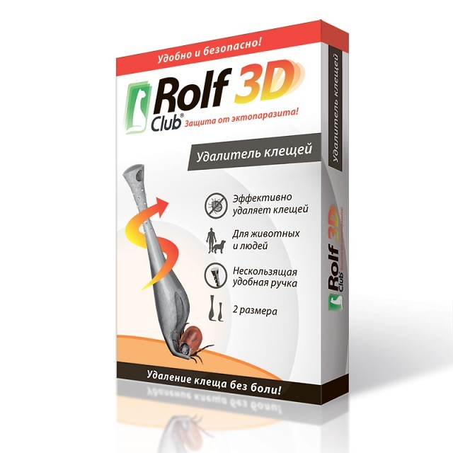 Изображение товара Rolf Club 3D Удалитель клещей 2шт комплект для домашних животных Изображение товара Rolf Club 3D Удалитель клещей 2шт комплект для домашних животных