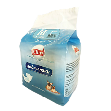 Купить Cliny Подгузники для собак и кошек м (5-10кг) 9 шт. цена