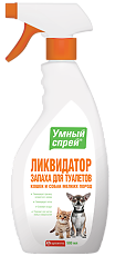 Купить Умный Спрей Ликвидатор запаха для туалета кошек и собак мелких пород 500 мл 1 шт цена