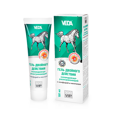 ZooVip Гель двойного действия охлаждающе-разогревающий с камфорой и ментолом 100мл
