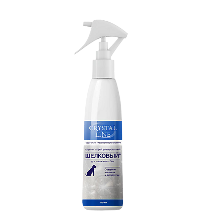 Апиценна Crystal Line Груминг-спрей шелковый универсальный для собак и щенков 110 мл