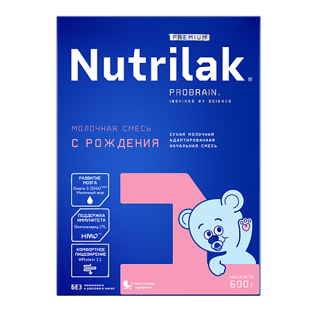 Nutrilak Premium 1 Сухая молочная смесь 0-6 мес 600 г 1 шт