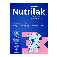 Купить Nutrilak Premium 3 Детское молочко сухой молочный напиток с 12 мес 600 г 1 шт цена
