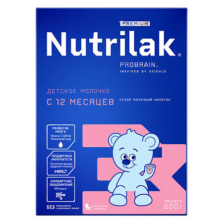Nutrilak Premium 3 Смесь молочная с 12 мес. 600 г 1 шт