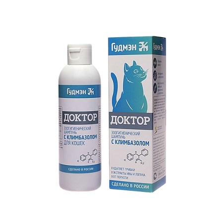 Гудмэн Шампунь Доктор с климбазолом для кошек 200 мл