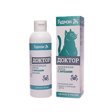 Купить Гудмэн Шампунь Доктор с хитозаном для кошек 200 мл цена