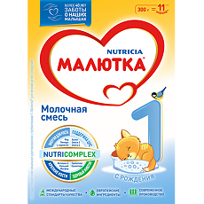 Купить Малютка 1 молочная смесь 0-6 мес. 300 г 1 шт цена