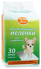 Купить Чистый хвост Пеленки впитывающие для животных 60х90см 30 шт цена
