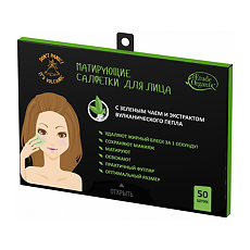 Купить Etude Organix Volcanic Матирующие салфетки для лица с зеленым чаем и экстрактом вулканического пепла 50 шт цена
