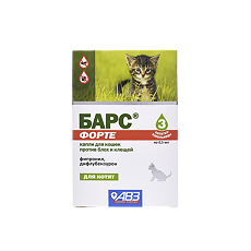 Изображение товара Барс Форте капли для котят против блох и клещей пипетки 3 шт