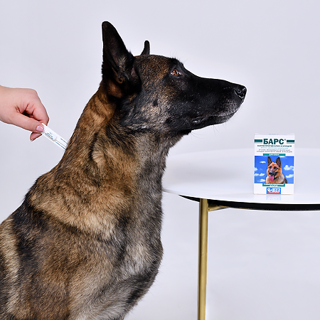 Барс капли для собак от 10 кг против блох и клещей пипетки-капельницы 1,4 мл 4 шт
