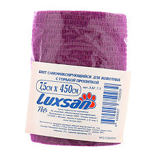 Купить Luxsan Pets Бинт самофикс. для животных с горькой пропиткой 7,5 см х 4,5 м 1 шт. цена