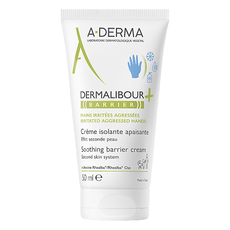 A-Derma Dermalibour+ Barrier Защитный крем-барьер для тела 50 мл 1 шт