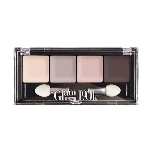 Изображение товара Люкс Визаж Тени для век Glam Look 4 цвета матовые Лиловая