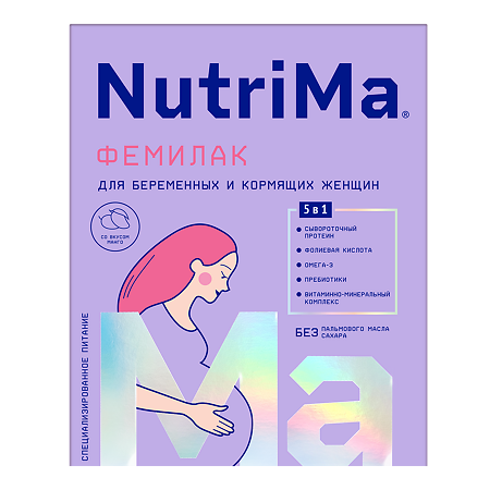 NutriMa Фемилак Молочный напиток для беременных и кормящих Манго 350 г 1 шт