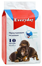 Купить Everday Пеленки впитывающие гелевые для животных 60х60 см 10 шт цена