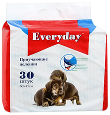 Купить Everday Пеленки впитывающие гелевые для животных 60х45 см 30 шт цена