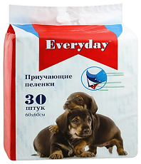 Купить Everday Пеленки впитывающие гелевые для животных 60х60 см 30 шт цена