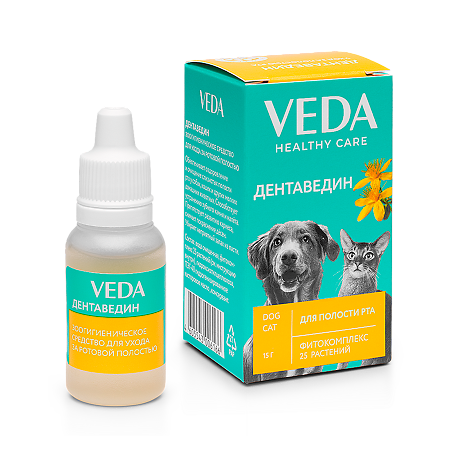 Дентаведин Уход за ротовой полостью кошек и собак фл. 15 г