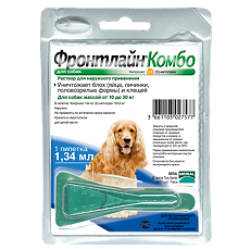 Купить Фронтлайн Комбо капли на холку для собак 10-20 кг пипетка 1,34 мл 1 шт цена
