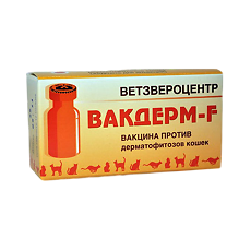 Купить Вакдерм-F вакцина суспензия для инъекций для кошек 10 доз 1 уп (вет) цена