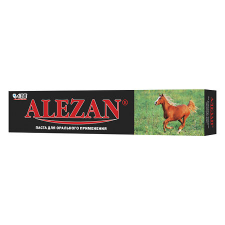 Алезан паста антигельминтная для лошадей для приема внутрь, шприц-дозатор 6 г