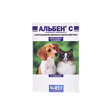 Изображение товара Альбен С таблетки для собак и кошек 6 шт