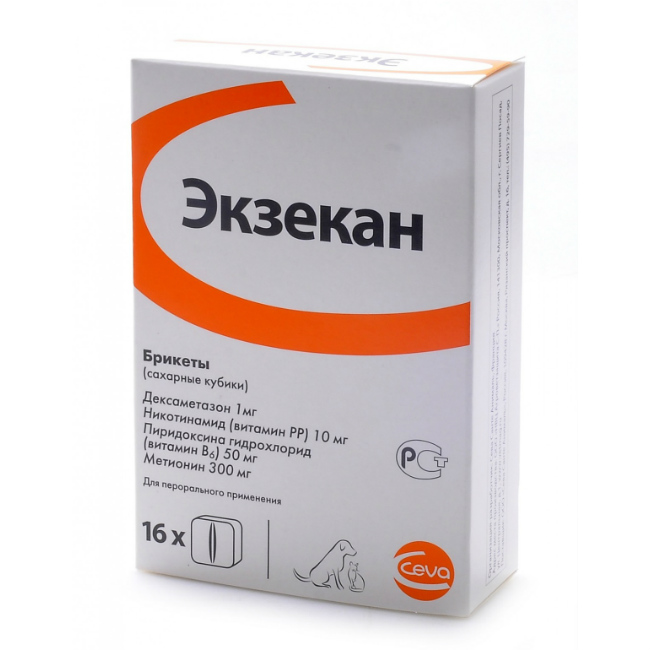 Изображение товара Экзекан брикеты сахарные кубики от аллергии для кошек и собак 16 шт Изображение товара Экзекан брикеты сахарные кубики от аллергии для кошек и собак 16 шт