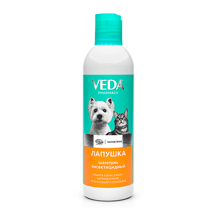 Лапушка Шампунь инсектицидный для собак и кошек 220 мл 1 шт