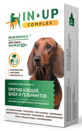 ИН-АП комплекс капли на холку для собак и щенков до 10 кг 1 шт