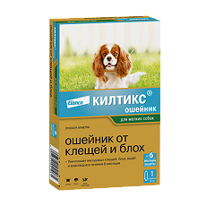 Изображение товара Килтикс Ошейник от клещей и блох для собак мелких пород 35 см