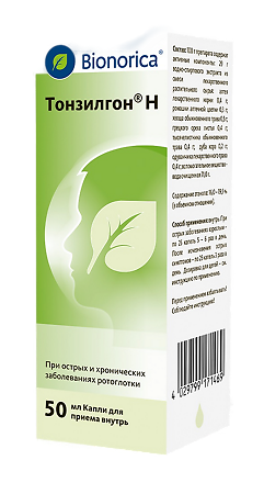 Тонзилгон Н капли для приема внутрь 50 мл 1 шт