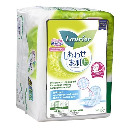 Изображение товара Laurier F Женские дневные супертонкие гигиенические прокладки с крылышками 22,5 см 20 шт