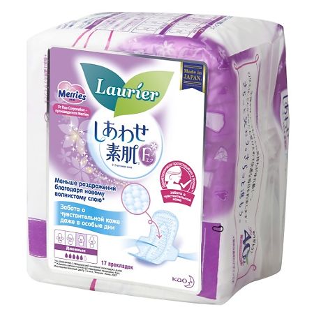 Изображение товара Гигиенические прокладки Laurier F дневные с крылышками 25 см 17 шт