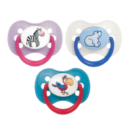 Изображение товара Пустышка латексная Canpol Animals 6-18 месяцев круглая вентильная 1 шт