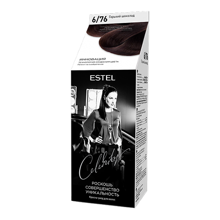 Estel Celebrity Краска-уход для волос тон 6/76 горький шоколад 140 мл 1 шт