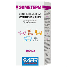 Купить Эйметерм (ВЕТ) суспензия для приема внутрь 5 % 100 мл 1 шт цена