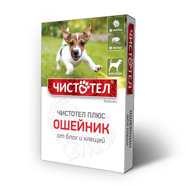 Изображение товара Чистотел Плюс Ошейник от блох и клещей для собак 65 см 1 шт