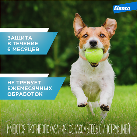 Килтикс Ошейник от клещей и блох для собак средних пород 48 см