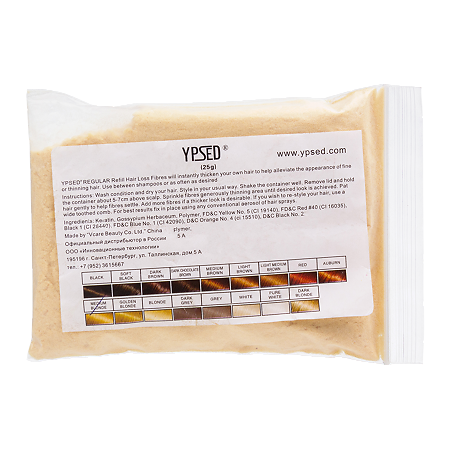 Ypsed Regular Камуфляж для волос Refill Medium blonde средний блонд 25 г 1 шт