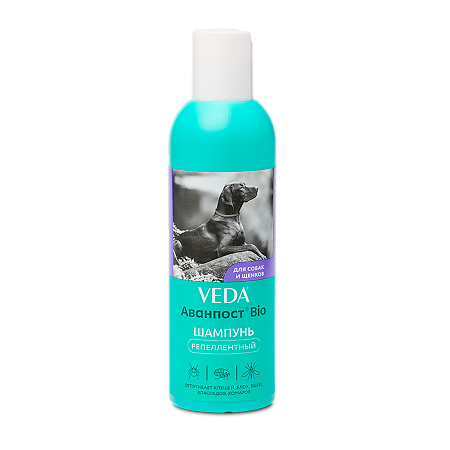 Аванпост Bio Шампунь репеллентный от блох и клещей для собак и щенков 250 мл
