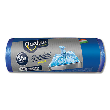 Qualita Пакеты для мусора 35 л 30  шт
