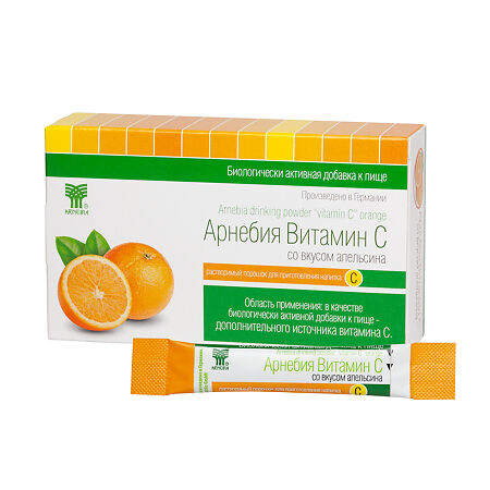 Арнебия Витамин С со вкусом апельсина порошок для приема внутрь пак 5 г 10 шт