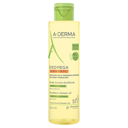 Изображение товара A-Derma Exomega Control Смягчающее масло для душа 200 мл 1 шт