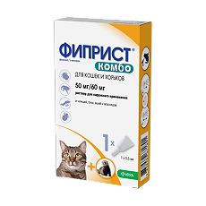 Купить Фиприст Комбо капли на холку для кошек и грызунов 0,5 мл пипетки 1 шт цена