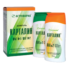 Купить Карталин шампунь Шаг №1 /Шаг №2 фл 150 мл 2 шт цена