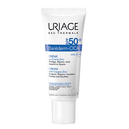 Uriage Bariederm Cica-Cream цика-крем с Cu-Zn SPF50+ 40 мл 1 шт